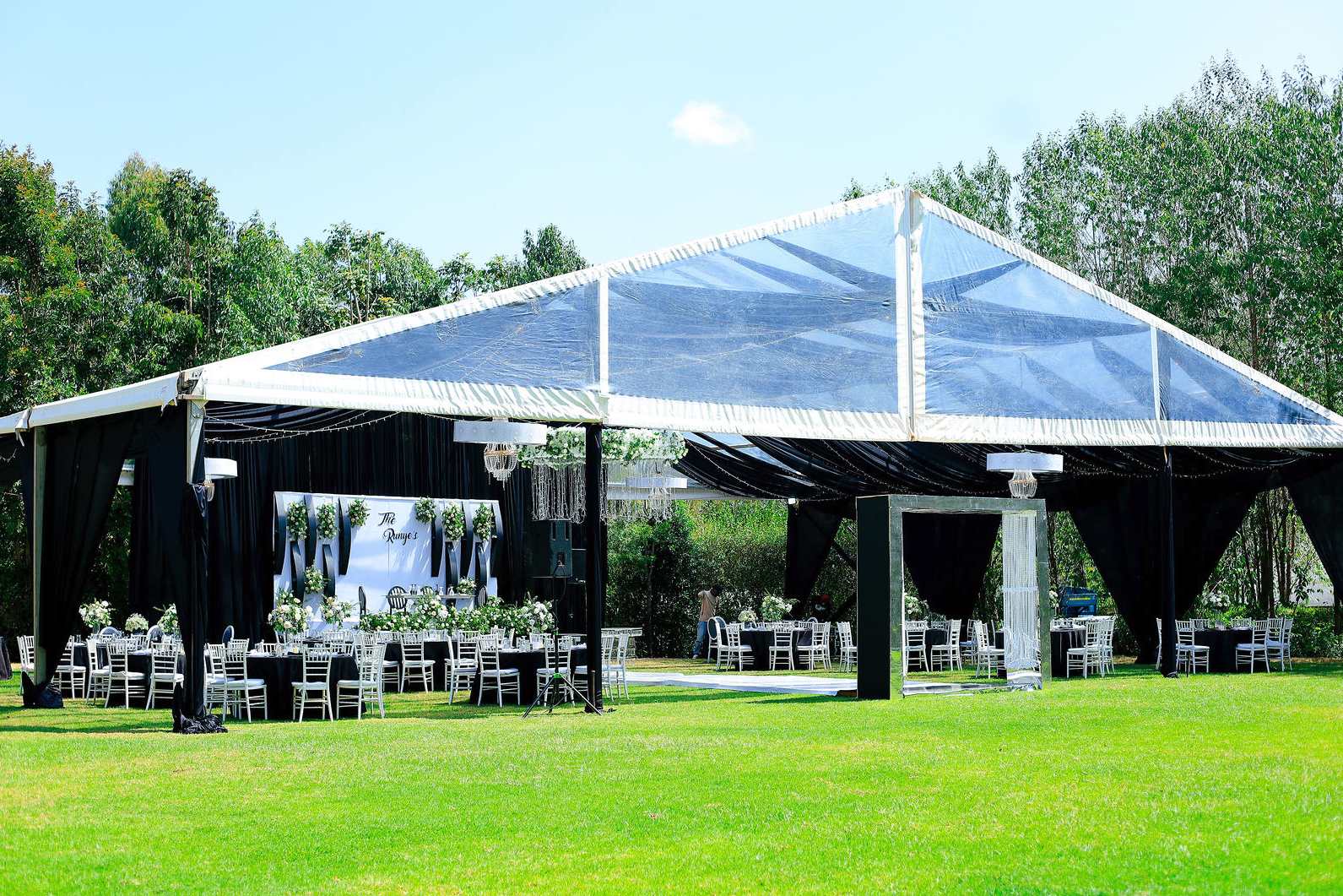 A frame tents available